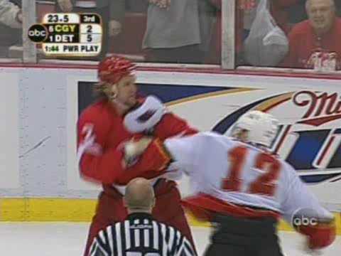 J. Iginla (CGY) vs. D. Hatcher (DET)