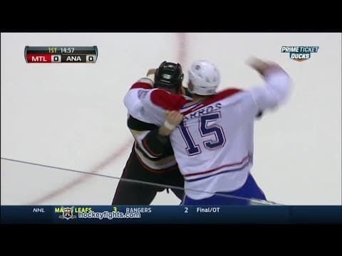 G. Parros (MTL) vs. T. Jackman (ANA)