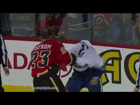 K. Bieksa (VAN) vs. E. Nystrom (CGY)