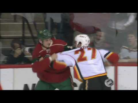 A. Roy (CGY) vs. D. Boogaard (MIN)