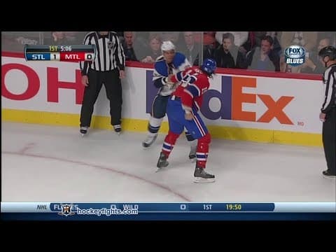 R. Reaves (STL) vs. G. Parros (MTL)