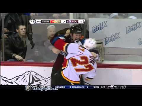 S. Staios (CGY) vs. C. McLeod (COL)
