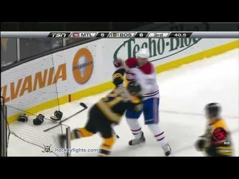 T. Moen (MTL) vs. A. Ference (BOS)