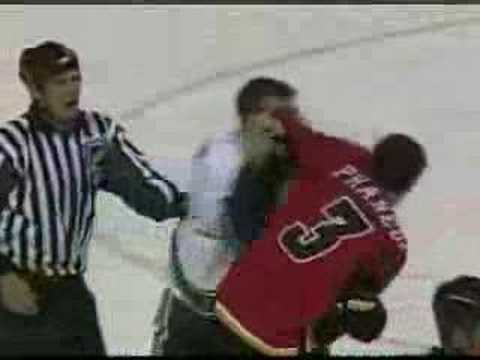 M. Ohlund (VAN) vs. D. Phaneuf (CGY)