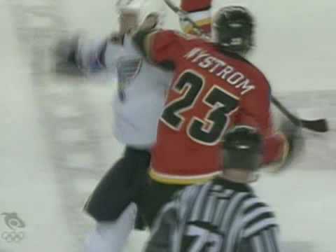 D. Hinote (STL) vs. E. Nystrom (CGY)