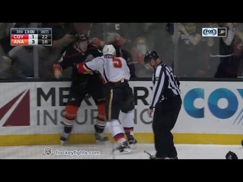 M. Giordano (CGY) vs. J. Manson (ANA)