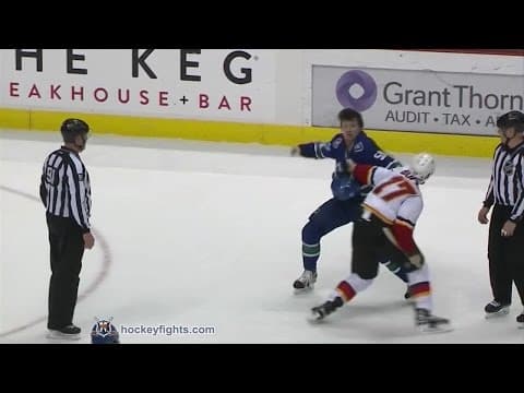L. Bouma (CGY) vs. D. Dorsett (VAN)