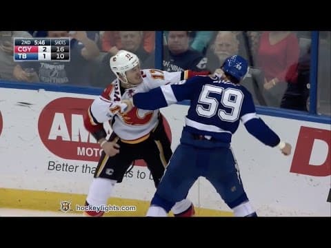 L. Bouma (CGY) vs. J. Dotchin (TBL)