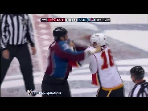 B. McGrattan (CGY) vs. P. Bordeleau (COL)