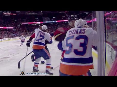 C. Cizikas (NYI) vs. L. Bouma (CGY)