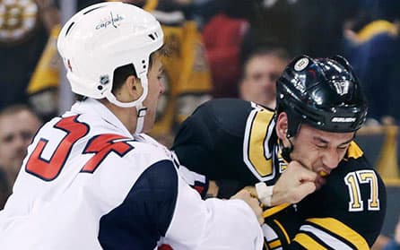 Caps & Bruins Add a Fistful of Fights