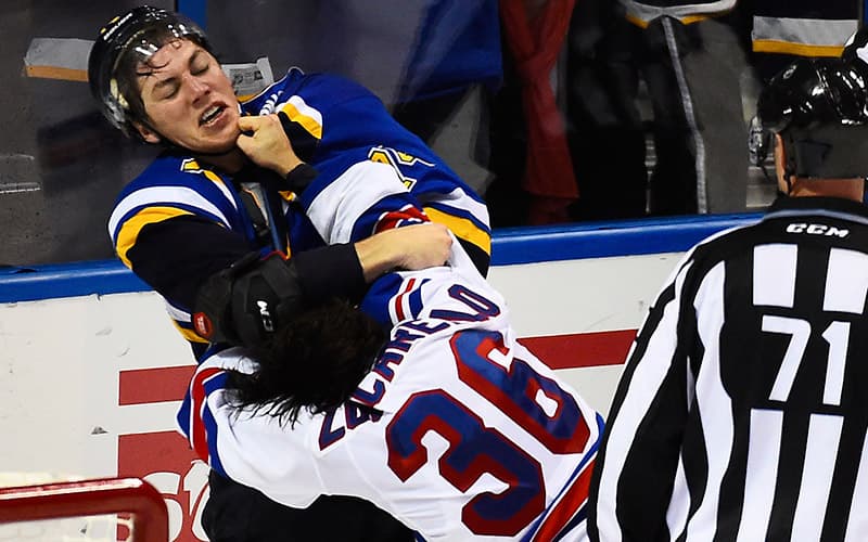 Mats Zuccarello Takes on T.J. Oshie