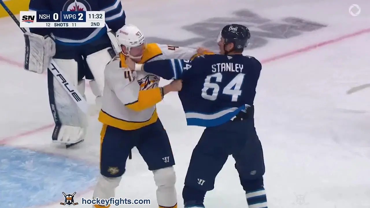M. McCarron (NSH) vs. L. Stanley (WPG)