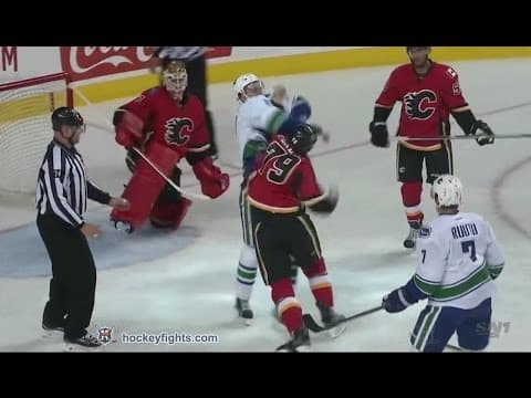 J. LaBate (VAN) vs. M. Ferland (CGY)
