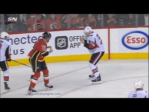 M. Borowiecki (OTT) vs. M. Ferland (CGY)