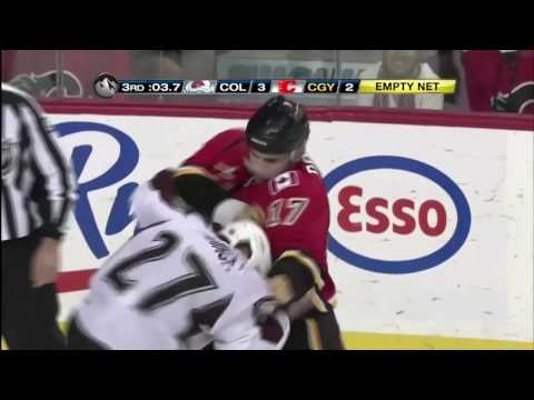 K. Quincey (COL) vs. R. Bourque (CGY)