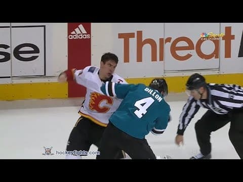 G. Hathaway (CGY) vs. B. Dillon (SJS)
