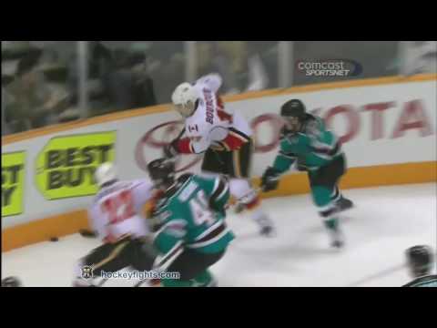 R. Bourque (CGY) vs. T. Mitchell (SJS)