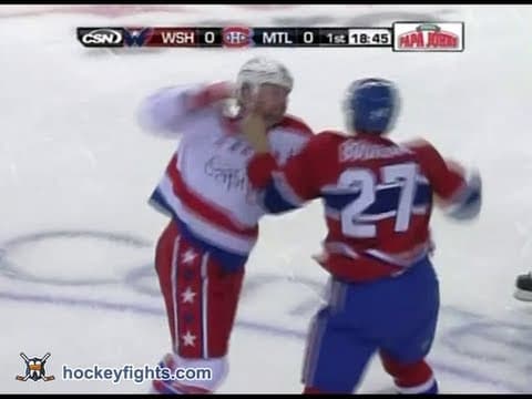 M. Hendricks (WSH) vs. R. Bourque (MTL)