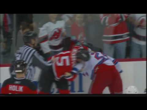 R. Callahan (NYR) vs. J. Langenbrunner (NJD)