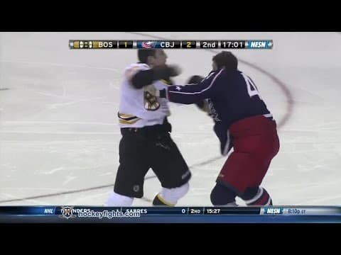 M. Lucic (BOS) vs. D. Prout (CBJ)
