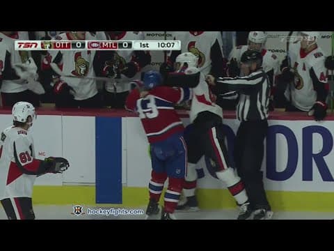 S. Sabourin (OTT) vs. M. Domi (MTL)