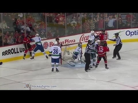 L. Sbisa (VAN) vs. J. Colborne (CGY)