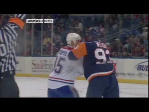 G. Metropolit (MTL) vs. D. Weight (NYI)