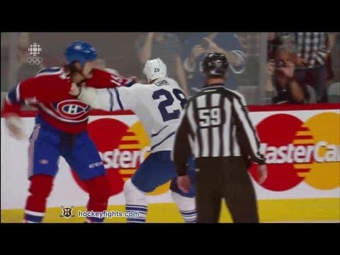 C. Orr (TOR) vs. G. Parros (MTL)