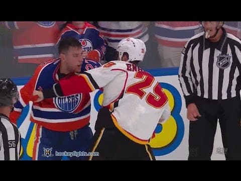 D. Engelland (CGY) vs. M. Lucic (EDM)