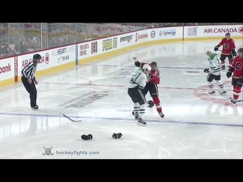 A. Roussel (DAL) vs. M. Ferland (CGY)