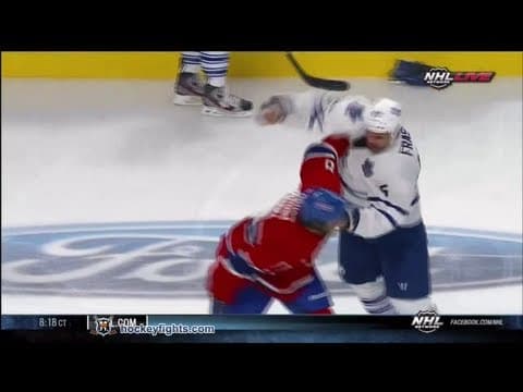 M. Fraser (TOR) vs. B. Prust (MTL)