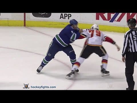 M. Ferland (CGY) vs. L. Sbisa (VAN)