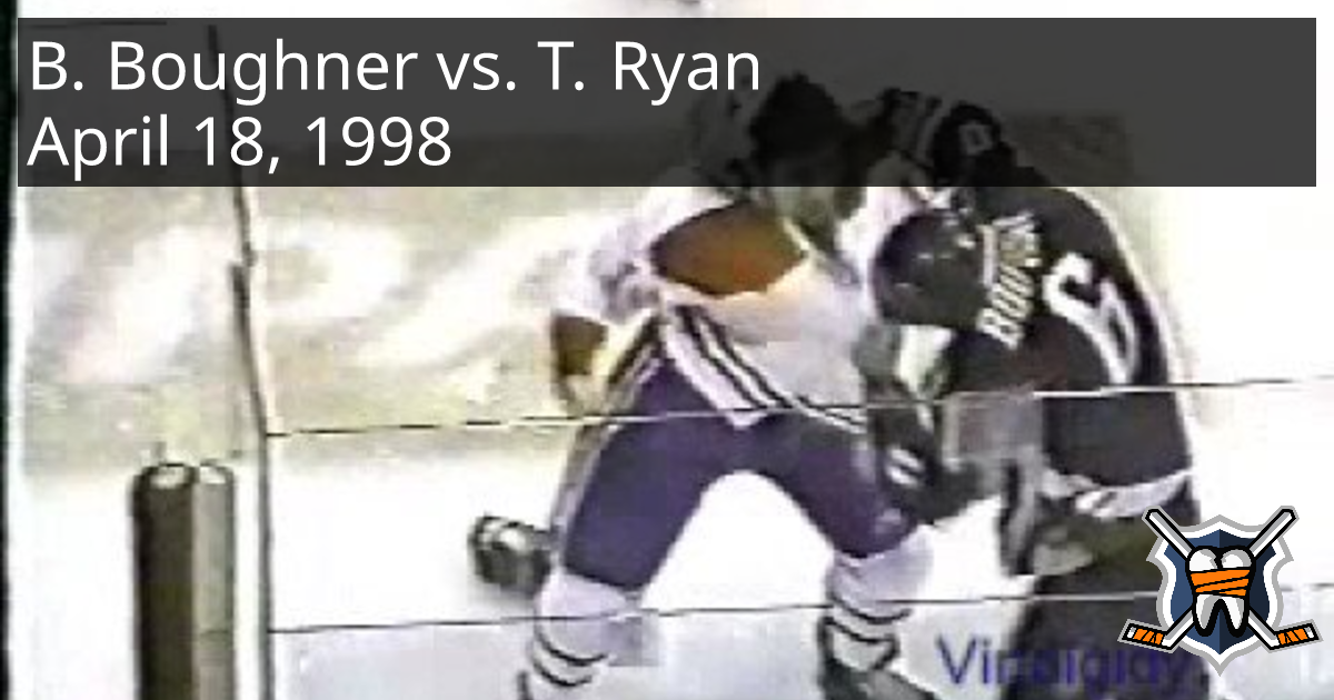 Bob Boughner vs. Terry Ryan, April 18, 1998 - Buffalo Sabres vs ...