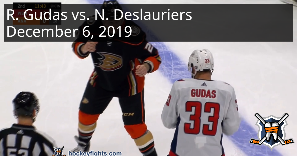 Radko Gudas Vs. Nicolas Deslauriers, December 6, 2019 - Washington ...