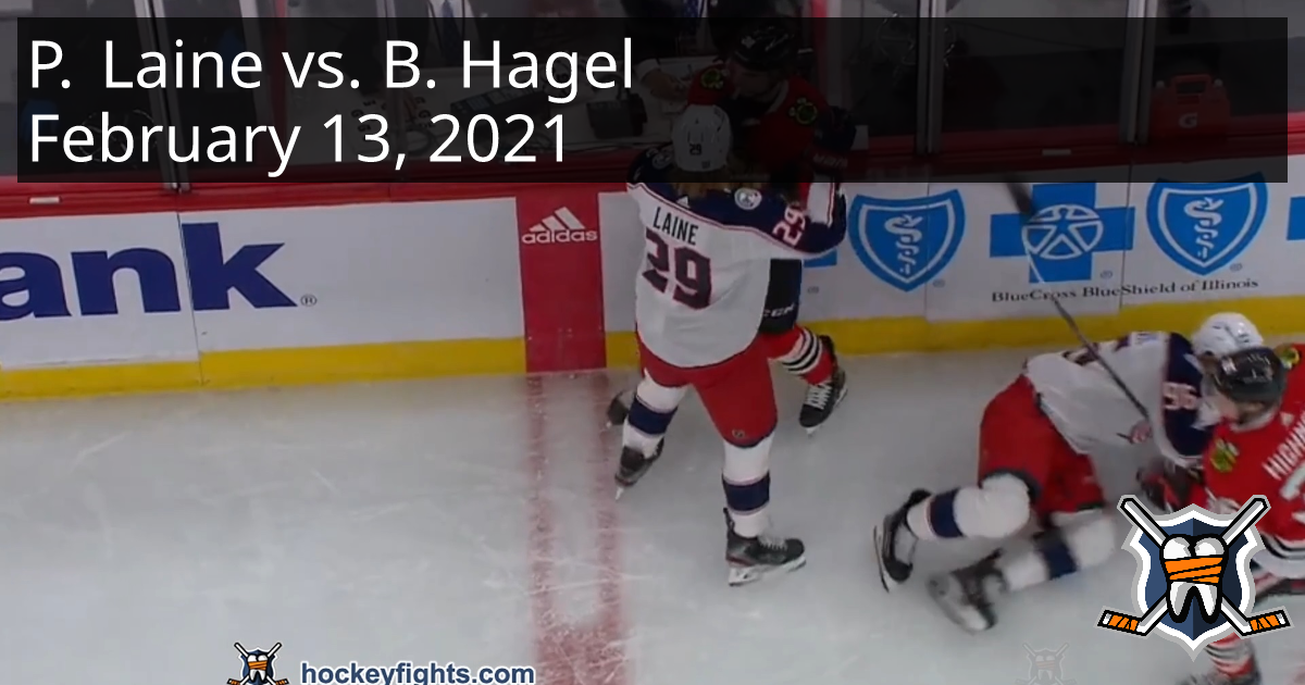 Patrik Laine Vs. Brandon Hagel, February 13, 2021 - Columbus Blue ...