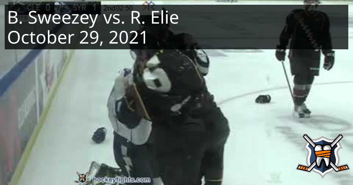 Billy Sweezey Vs. Remi Elie, October 29, 2021 - Cleveland Monsters Vs ...