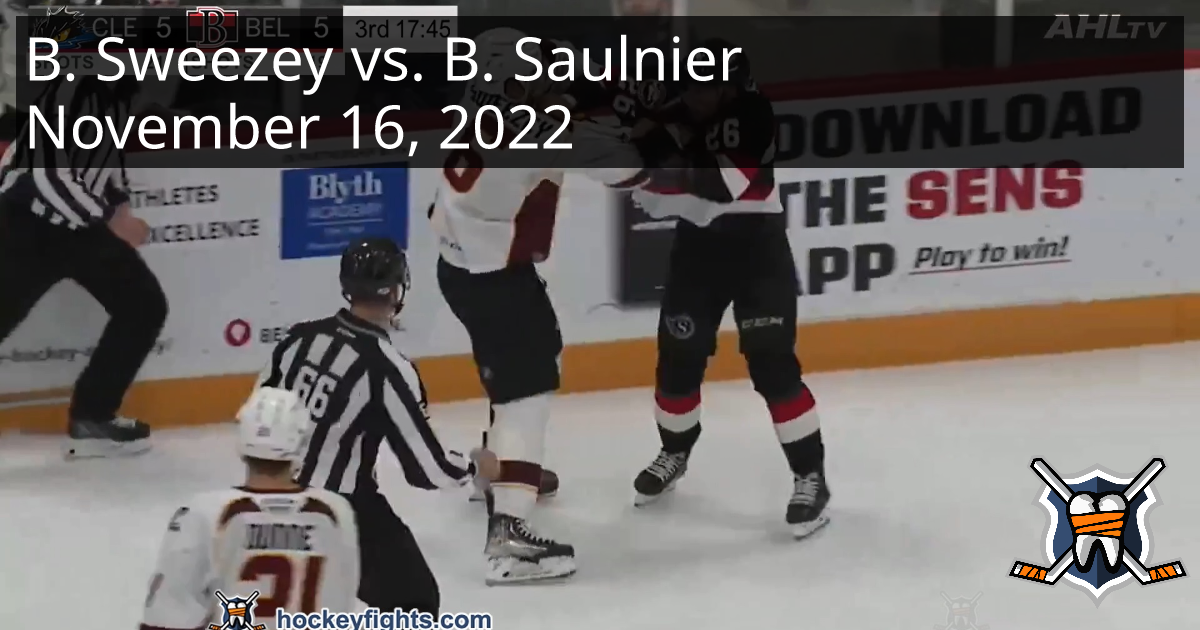 Billy Sweezey Vs. Brennan Saulnier, November 16, 2022 - Cleveland ...