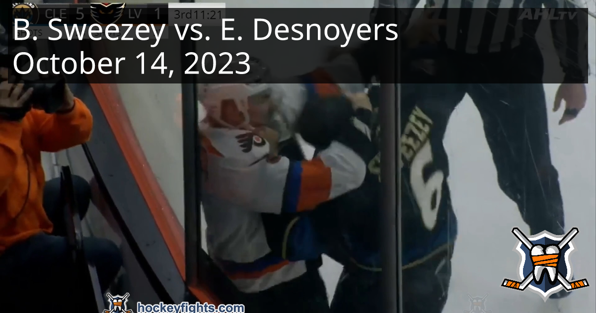 Billy Sweezey Vs. Elliot Desnoyers, October 14, 2023 - Cleveland ...