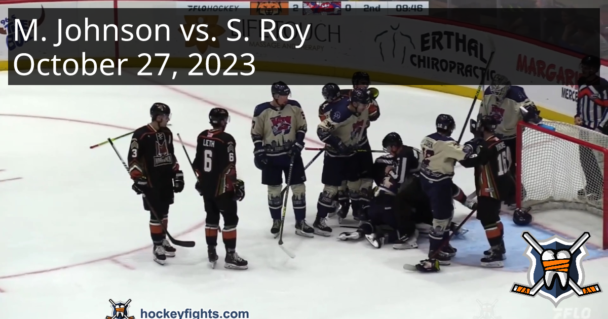 Max Johnson vs. Sacha Roy, October 27, 2023 - Fayetteville Marksmen vs ...