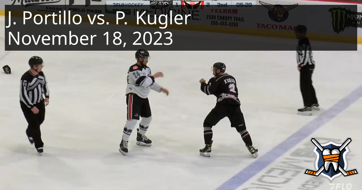 Justin Portillo vs. Preston Kugler, November 18, 2023 - Knoxville Ice ...