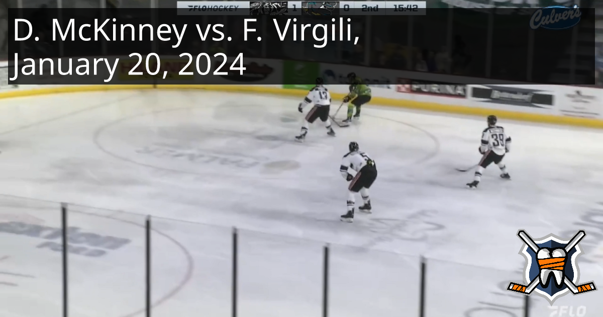 Dawson McKinney vs. Filip Virgili , January 20, 2024 - Knoxville Ice ...